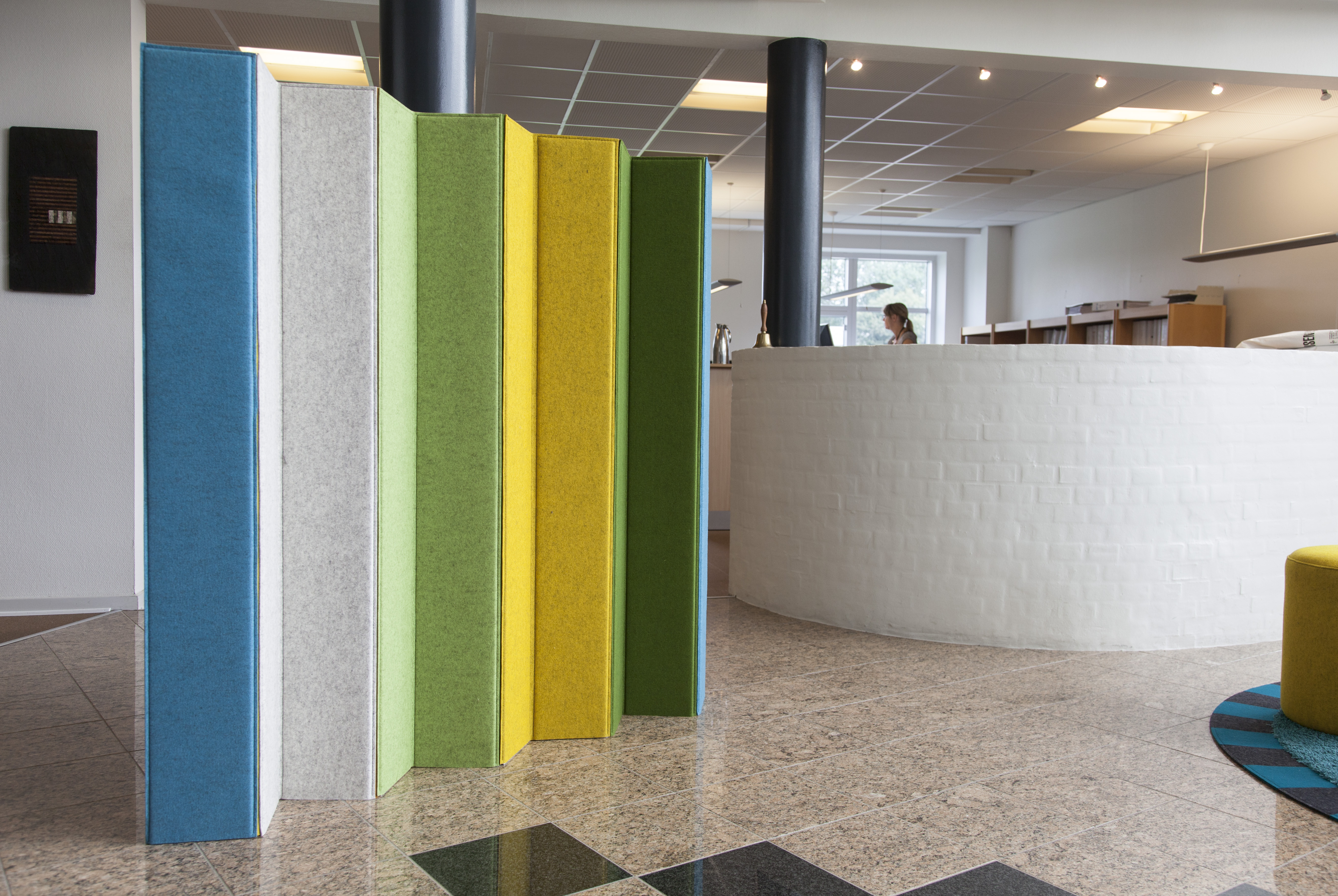 mixmax gulvskærm i filt 150 cm høj